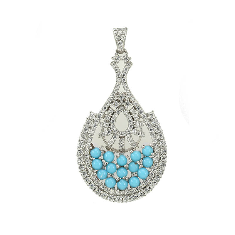 Turquoise Round Pendants