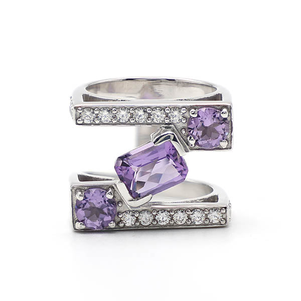 Amethyst Multi Shape Rings