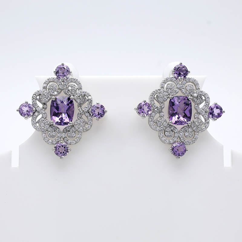 Amethyst Multi Shape Earrings
