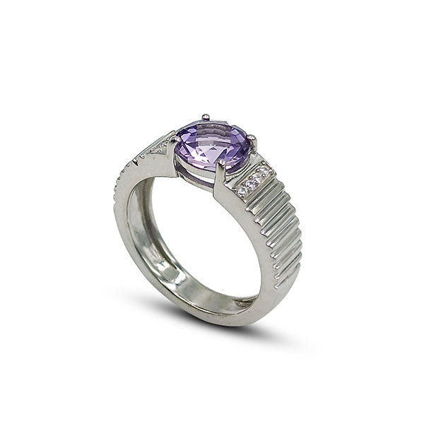 Amethyst Rl Round Rings