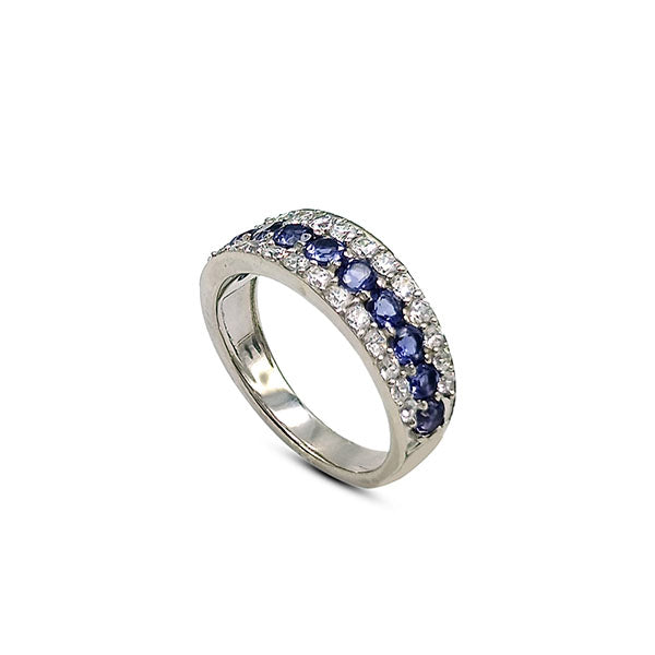Iolite Round Rings