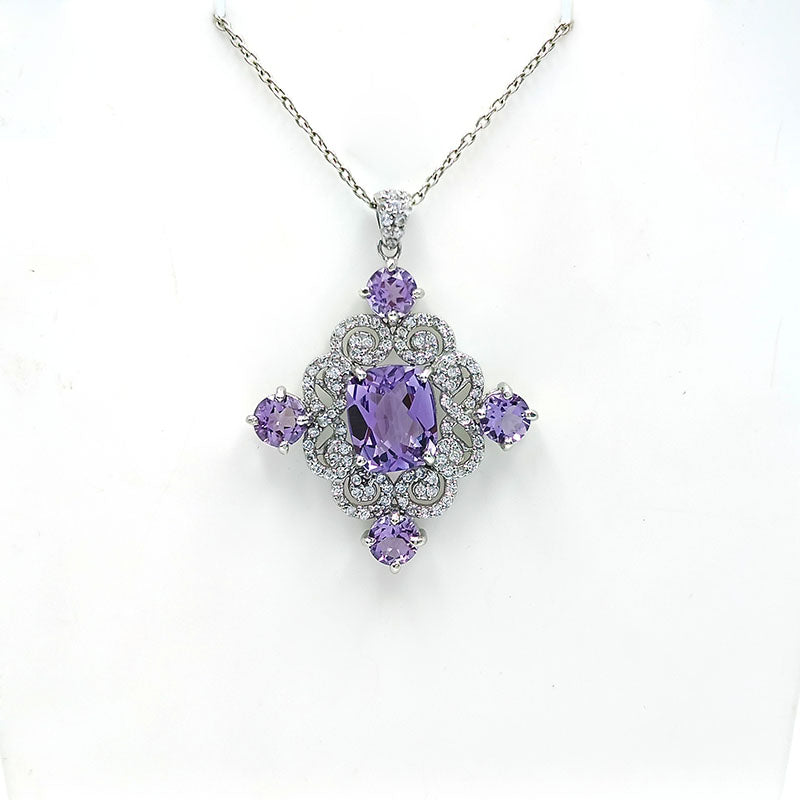 Amethyst Multi Shape Pendants