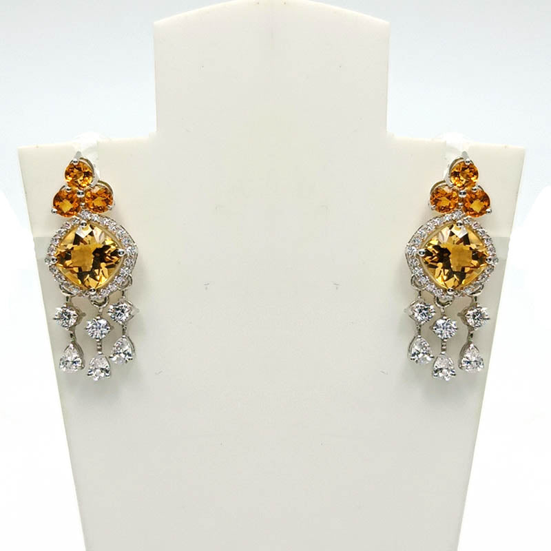 Citrine Multi Shape Earrings