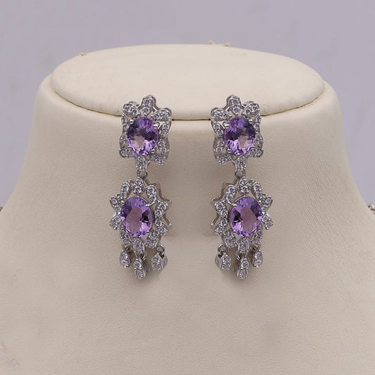 Amethyst Scallop Collar Necklace