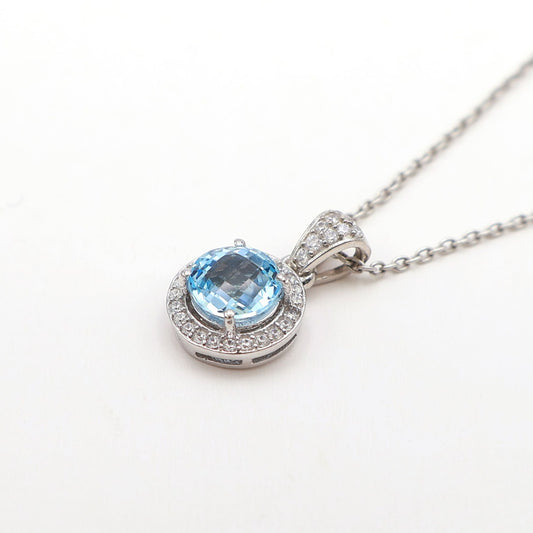 Blue Topaz Petite Cluster Earrings