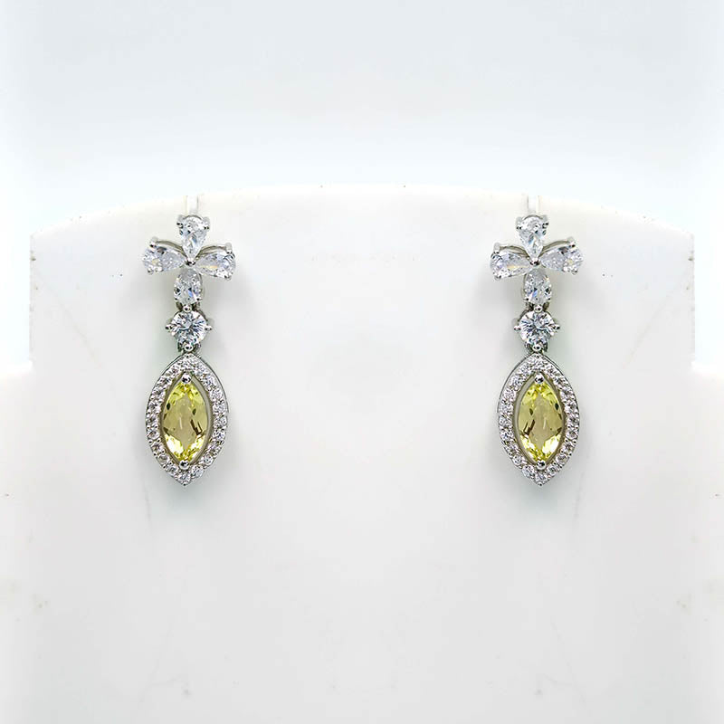 Moonstone Marquise Blossom Earrings