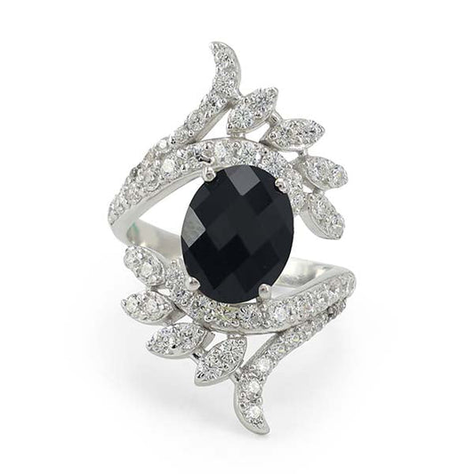 Black Onyx Oval Rings