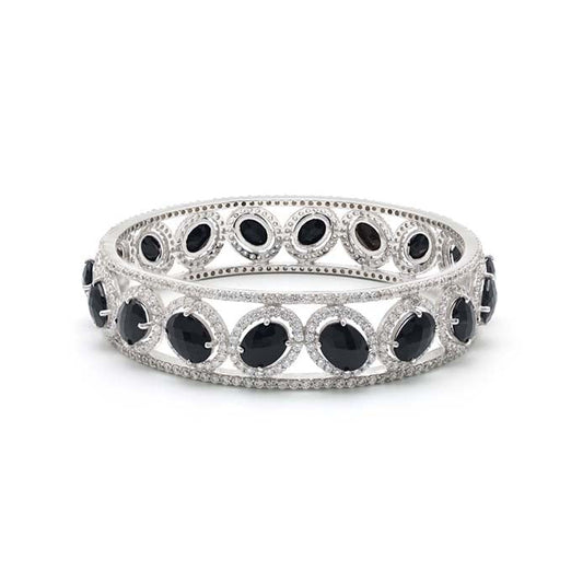 Black Onyx Oval Bangle