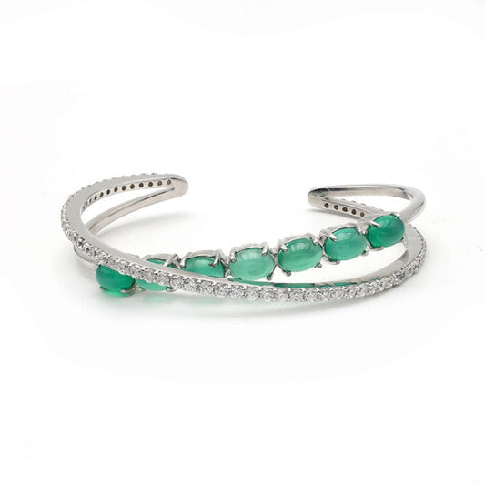 Green Onyx Oval Bracelets