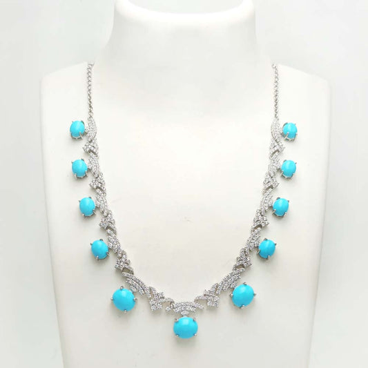 Turquoise Oval Necklace