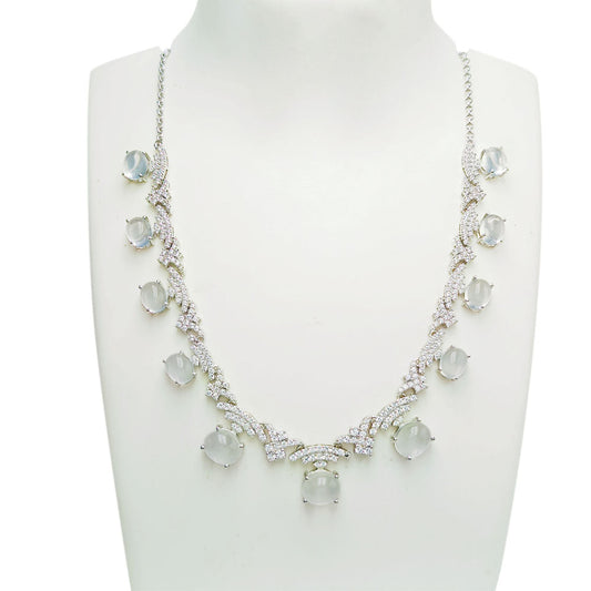 Moon Quartz Oval Necklace