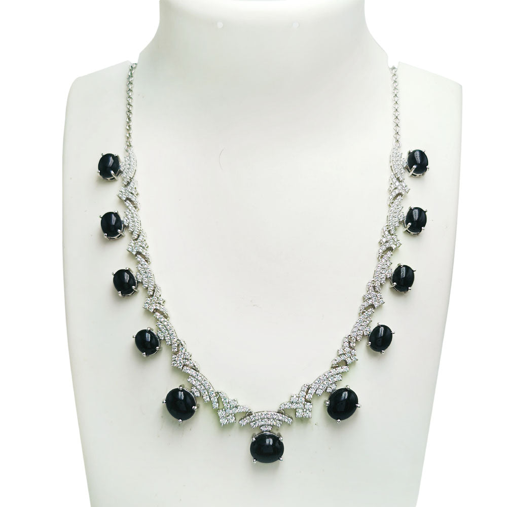 Black Onyx Oval Necklace
