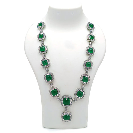 Green Onyx Sugarloaf Necklace