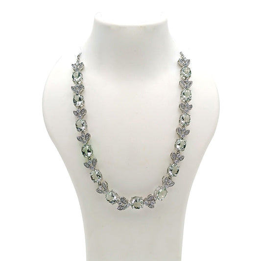 Prasiolite Oval Necklace