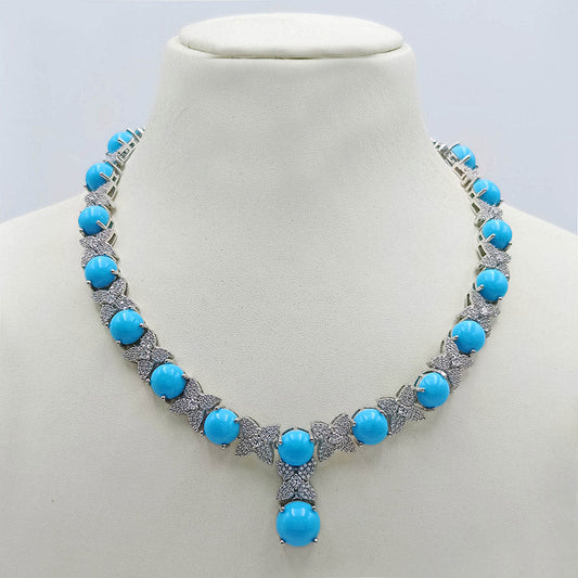 Turquoise Round Necklace