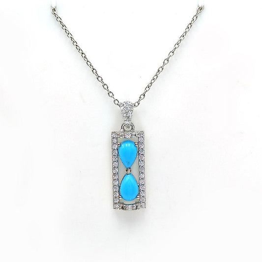 Turquoise Pear Pendants