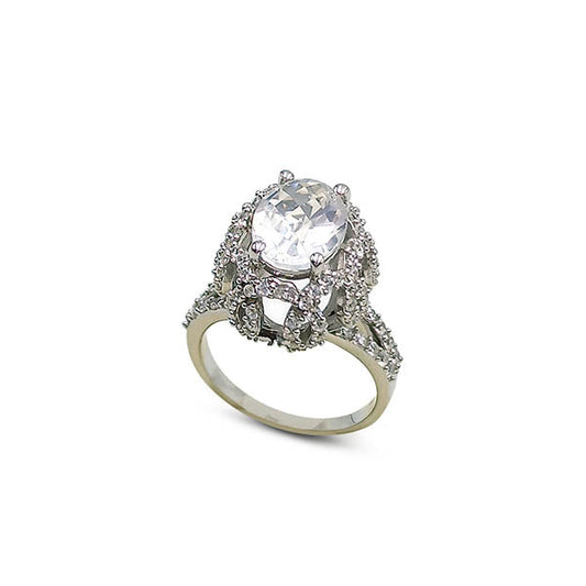 Moon Quartz Oval Rings