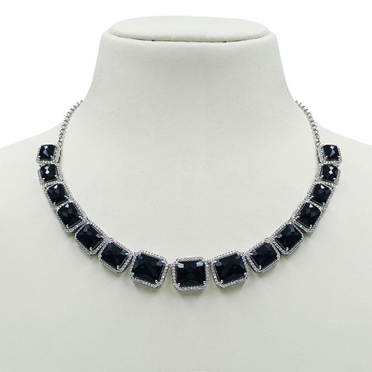Black Onyx Octagon Necklace