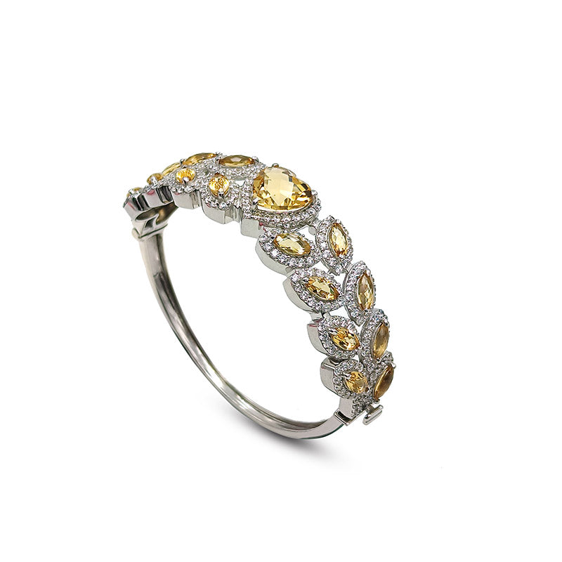 Citrine Multi Shape Bangle
