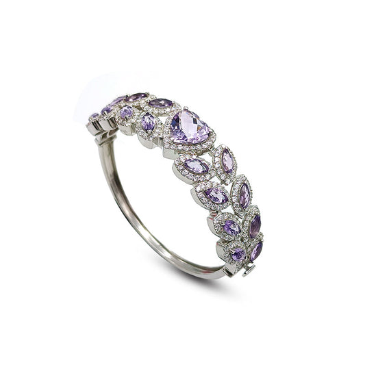 Amethyst Multi Shape Bangle