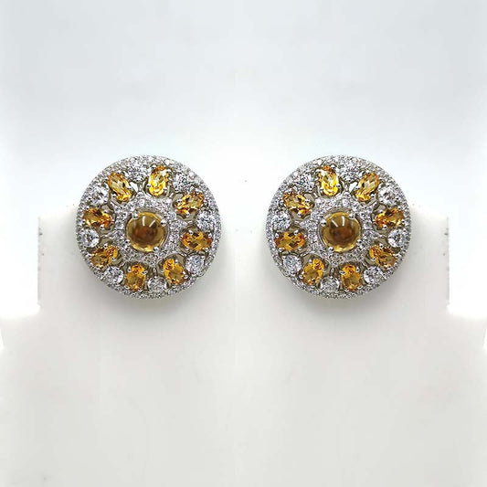 Citrine Oval Earrings