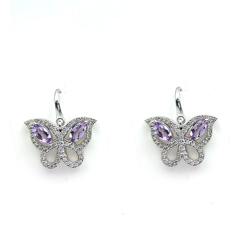 Citrine Butterfly Earrings