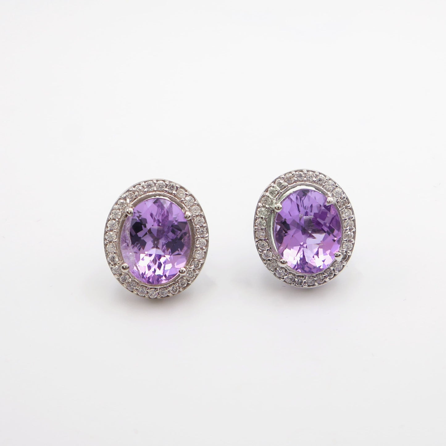 Blue Topaz Grand Cushion Halo Earrings