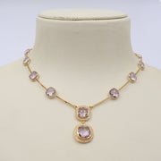 Amethyst Dew Garland Necklace
