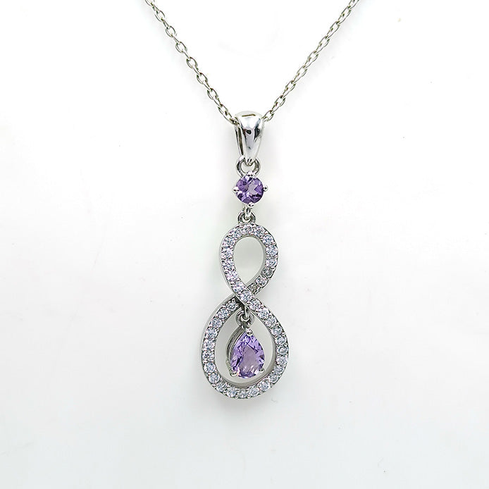 Iolite Hourglass Drop Earrings