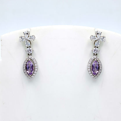 Moonstone Marquise Blossom Earrings