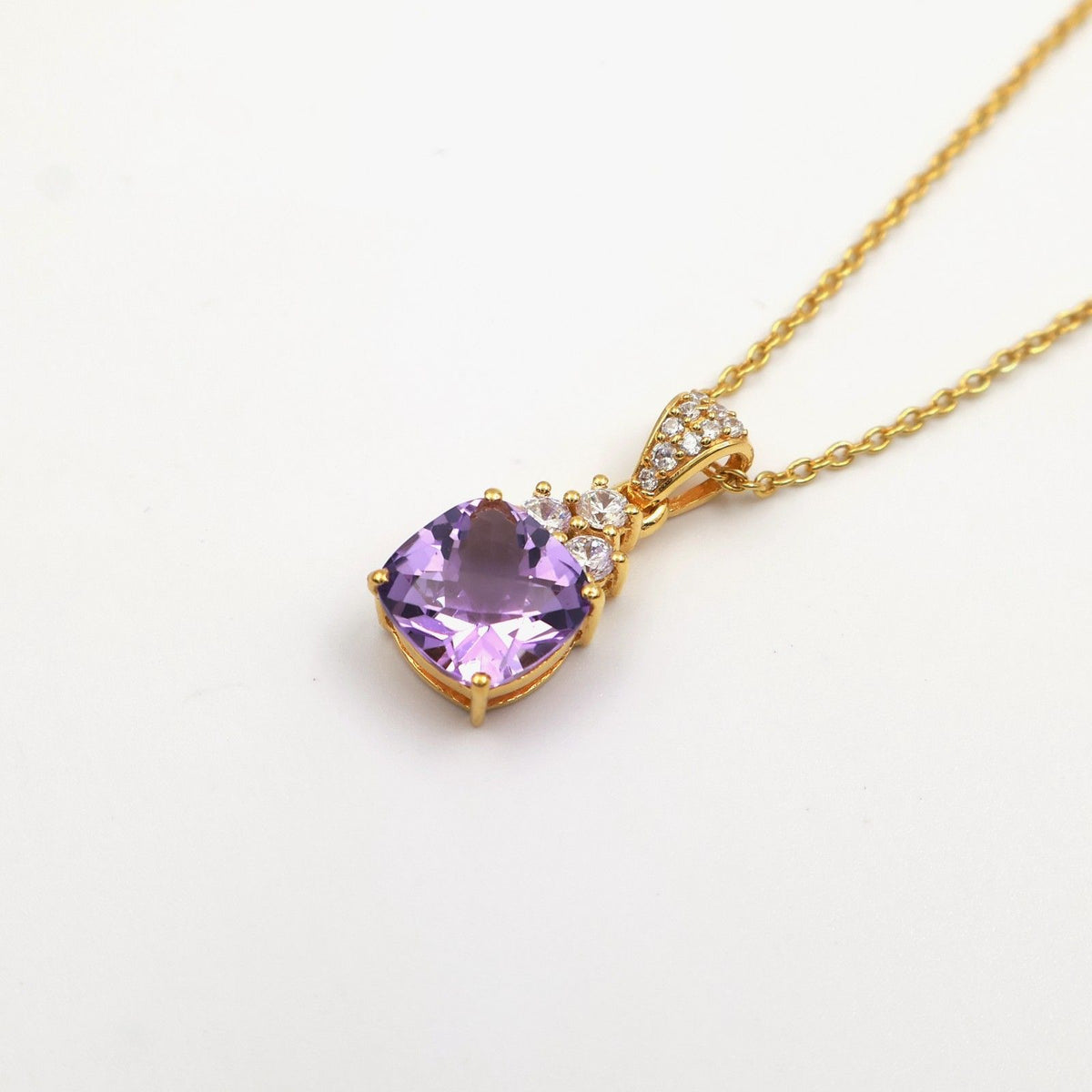 Amethyst Petite Orb Earrings