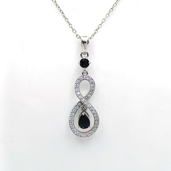 Iolite Hourglass Drop Earrings