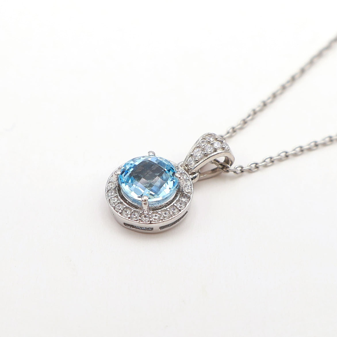 Blue Topaz Petite Cluster Earrings