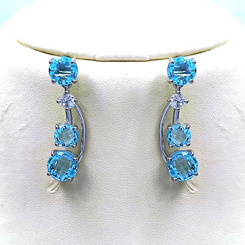 Blue Topaz Vine Necklace