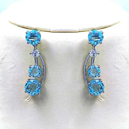Blue Topaz Vine Necklace