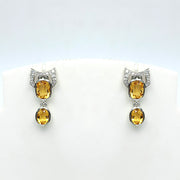 Citrine Petite Drop Earrings