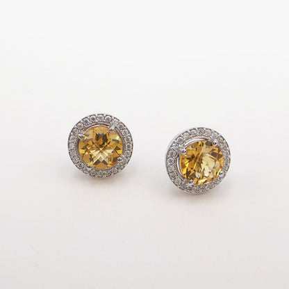 Blue Topaz Petite Cluster Earrings