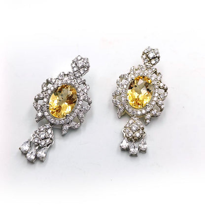 Prasiolite Regal Oval Earrings