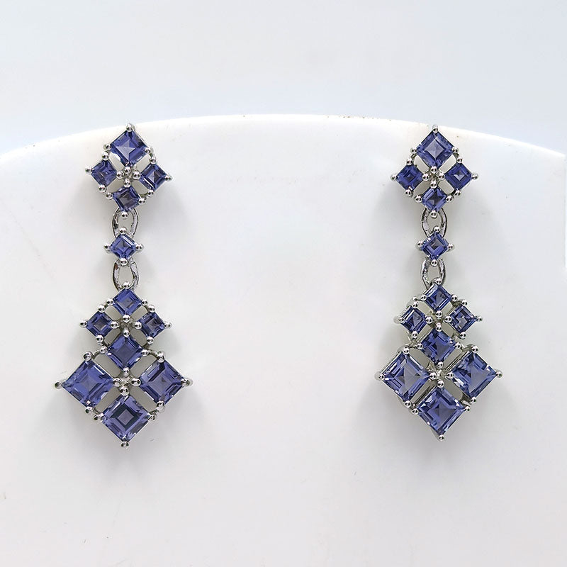 Iolite Kite Cascade Earrings