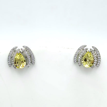 Amethyst Dewdrop Halo Earrings