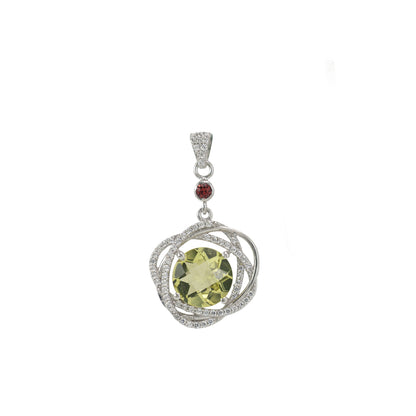 Black Onyx & Spinel Entangled Orbit Pendant