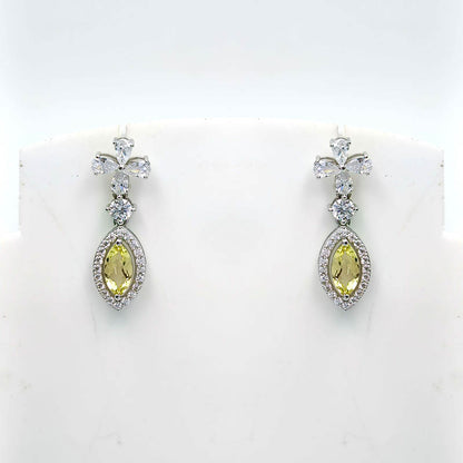 Moonstone Marquise Blossom Earrings