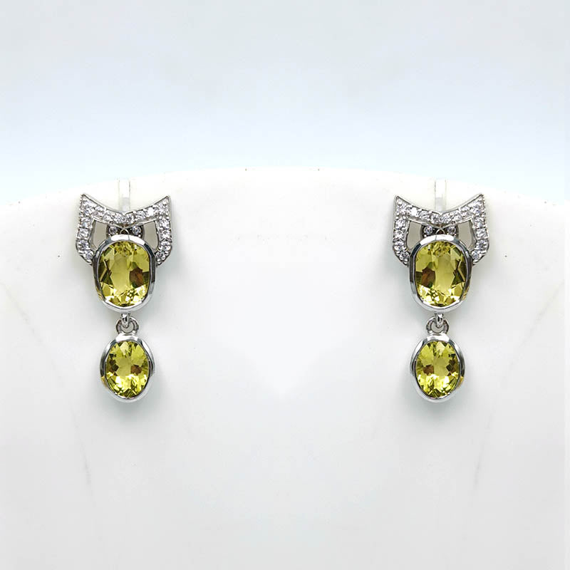 Citrine Petite Drop Earrings