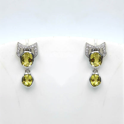 Citrine Petite Drop Earrings