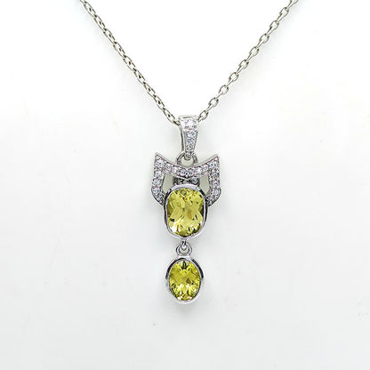 Citrine Petite Drop Earrings