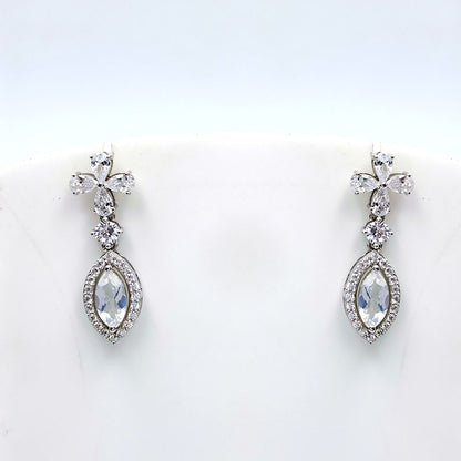 Moonstone Marquise Blossom Earrings