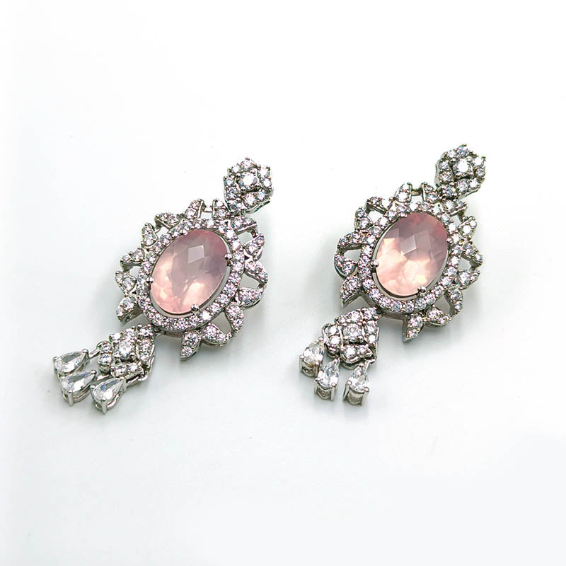 Prasiolite Regal Oval Earrings