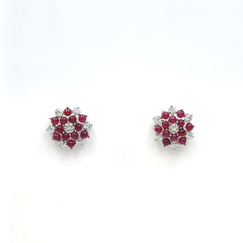 Ruby Crimson Drop Earrings