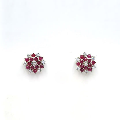 Ruby Crimson Drop Earrings