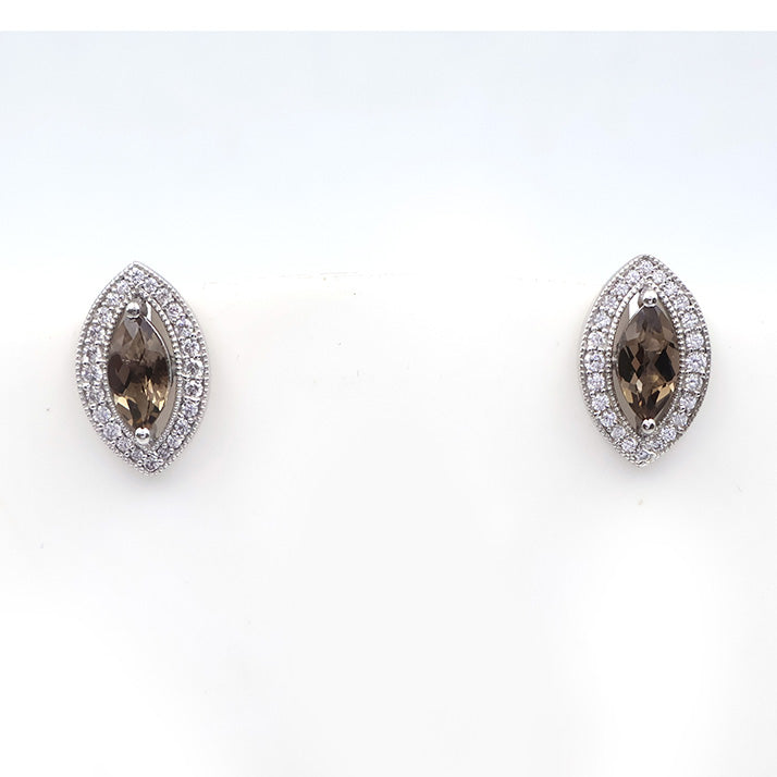 Amethyst Marquise Petal Earrings